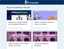 Tablet Screenshot of elcontador.net